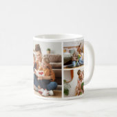 Moderne Collage-Foto- & Frohe Muttertagsgeschenke Kaffeetasse (VorderseiteRechts)