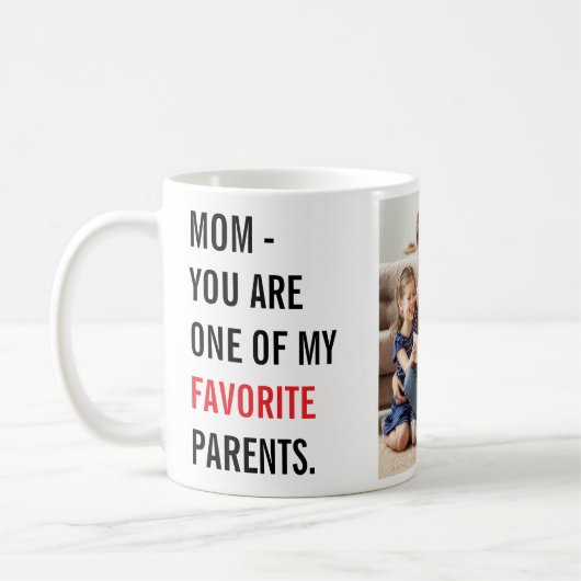 Moderne Collage-Foto- & Frohe Muttertagsgeschenke Kaffeetasse (Links)