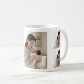 Moderne Collage-Foto- & Frohe Muttertagsgeschenke Kaffeetasse (VorderseiteRechts)