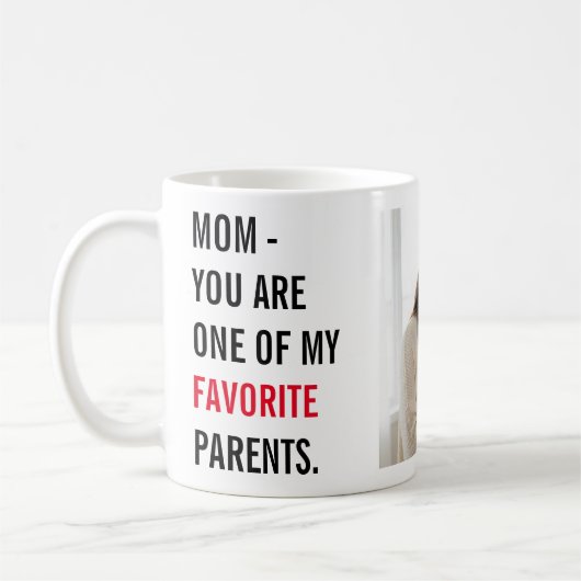 Moderne Collage-Foto- & Frohe Muttertagsgeschenke Kaffeetasse (Links)