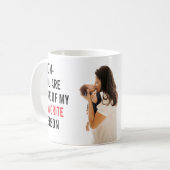 Moderne Collage Foto & Frohen Muttertag Geschenk K Kaffeetasse (Vorderseite Links)