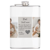 Moderne Collage Fotos Bestes Geschenk für Vater Flachmann (Vorderseite)