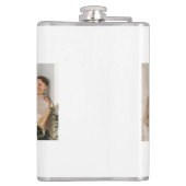 Moderne Collage Fotos Bestes Geschenk für Vater Flachmann (Rückseite)