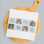 Moderne Collage Fotos Blue Best Fathers Geschenk Geschirrtuch<br><div class="desc">Moderne Collage Fotos mit einem blauen Thema können ein gutes Geschenk für Vatertag oder jede Gelegenheit,  einen besonderen Vater zu feiern. Collage Fotos sind eine einzigartige und kreative Art,  eine Sammlung unvergesslicher Momente zu präsentieren und können an den Stil und die Persönlichkeit des Empfängers angepasst werden.</div>