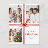 Moderne Collage Frohe Weihnachten Einfach (Vorderseite)