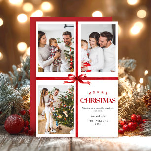 Moderne Collage Frohe Weihnachten Einfach