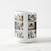 Moderne Collage „Frohe Weihnachten“ Multi-Foto | Kaffeetasse (Mittel)