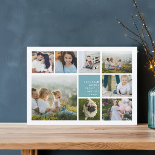 Moderne Collage Hanukkah-Fotokarte Feiertagskarte