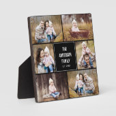 Moderne Collage Personalisiert Plaque mit Easel Fotoplatte (Vorderseite)