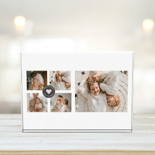Moderne Collage Personalisiertes Familienfoto-Gesc Fotoblock