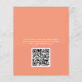 Moderne Colors Collage Budget Hochzeit Einladung (Rückseite)