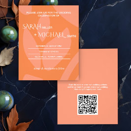 Moderne Colors Collage Budget Hochzeit Einladung