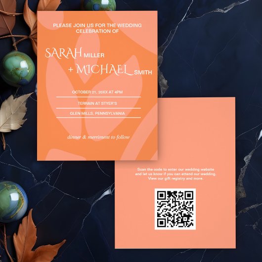 Moderne Colors Collage Budget Hochzeit Einladung