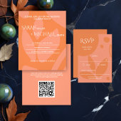 Moderne Colors Collage Budget Hochzeit Einladung Flyer