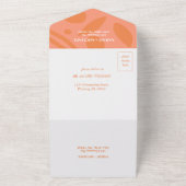 Moderne Colors Collage Wedding All In One Einladung (Außenbereich)