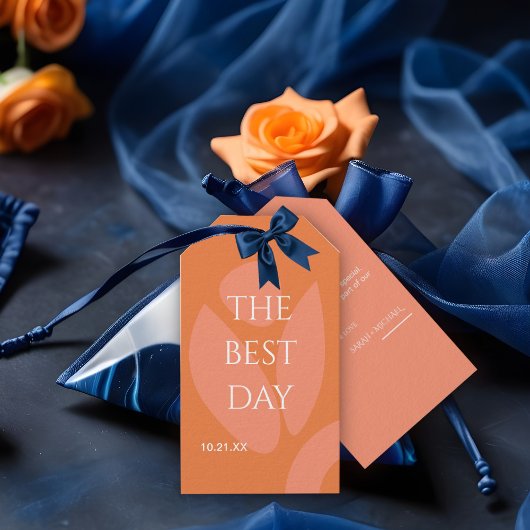 Moderne Colors Collage Wedding Geschenkanhänger