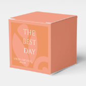 Moderne Colors Collage Wedding Geschenkschachtel (Vorderseite)