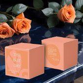 Moderne Colors Collage Wedding Geschenkschachtel