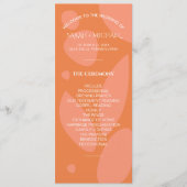 Moderne Colors Collage Wedding Programm (Vorderseite)