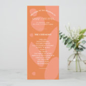 Moderne Colors Collage Wedding Programm (Stehend Vorderseite)