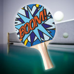 Moderne Comic Book BOOM Typografie Tischtennis Schläger<br><div class="desc">COMIC BUCH POP ART BOOM. Moderner trendiger Spaß,  Pop Art Tischtennis Paddle. Personalisieren,  anpassen,  machen Sie es zu Ihrem eigenen Comic Book Pop Art Art Art-Weise! Ein tolles Geschenk für Sie,  Ihre Freunde oder Ihre Familie. Entwickelt von Thisisnotme©</div>