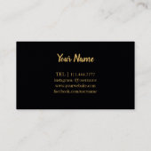 Moderne Compass Gold Nautic Business Card Visitenkarte (Rückseite)