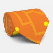 Moderne Computer Circuit Board orange gelbe Männer Krawatte (Gerollt)