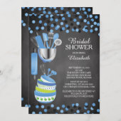Moderne Confetti Küche Bridal Dusche Einladungen (Vorne/Hinten)