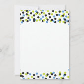 Moderne Confetti Küche Bridal Dusche Einladungen (Rückseite)