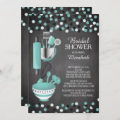 Moderne Confetti Küche Bridal Dusche Einladungen (Vorne/Hinten)