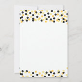 Moderne Confetti Küche Bridal Dusche Einladungen (Rückseite)