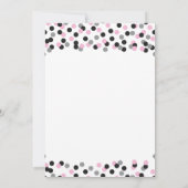 Moderne Confetti Küche Bridal Dusche Einladungen (Rückseite)