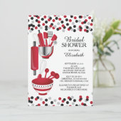 Moderne Confetti-Küchen-Brautparty-Einladungen Einladung (Stehend Vorderseite)