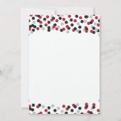 Moderne Confetti-Küchen-Brautparty-Einladungen Einladung (Rückseite)