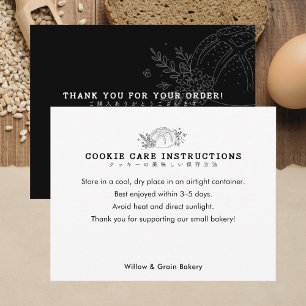 Moderne Cookie-Pflege für kleine Bäckereien Dankeskarte