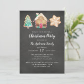 Moderne Cookies Weihnachts-Party Einladung (Stehend Vorderseite)