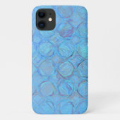 Moderne Cool Blue Circles Abstrakt Geometric Case-Mate iPhone Hülle (Rückseite)