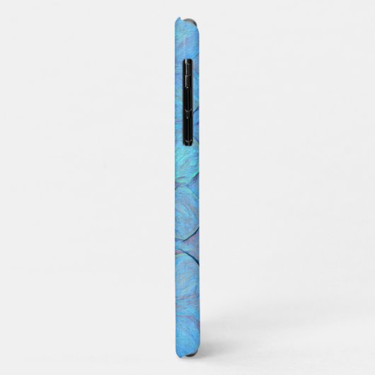 Moderne Cool Blue Circles Abstrakt Geometric Case-Mate iPhone Hülle (Hinten/Links)