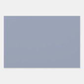 Moderne Cool Blue Gray Solid Shades schlicht Minim Geschenkpapier Set (Vorderseite 2)