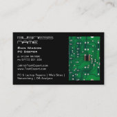 Moderne, Cool-goldgrüne Schaltrechnerreparatur Visitenkarte (Vorderseite)