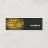 Moderne, Cool-Graue Stromkreisreparatur Mini Visitenkarte (Vorderseite)