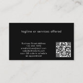Moderne Cool Logo QR-Code Technologie Professionel Visitenkarte (Rückseite)