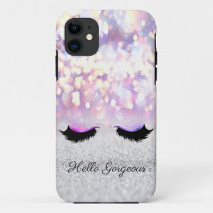 Moderne Cool Pink Silber Glitter Bokeh, Falsche Wi Case-Mate iPhone Hülle