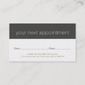 Moderne Coole Beauty-Salon Terminkarte (Vorderseite)