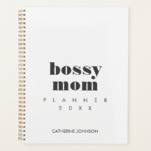 Moderne Coole Bossy Mama Creme Braun Personalisier