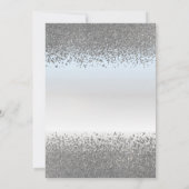 Moderne Coole Diamanten Quinceañera Einladung (Rückseite)