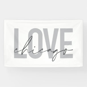 Moderne, coole, einfache, minimale Design-Liebe Ch Banner
