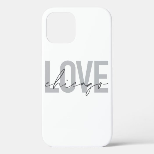 Moderne, coole, einfache, minimale Design-Liebe Ch Case-Mate iPhone Hülle (Rückseite)