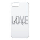 Moderne, coole, einfache, minimale Design-Liebe Ch Case-Mate iPhone Hülle (Rückseite)