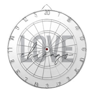 Moderne, coole, einfache, minimale Design-Liebe Ch Dartscheibe